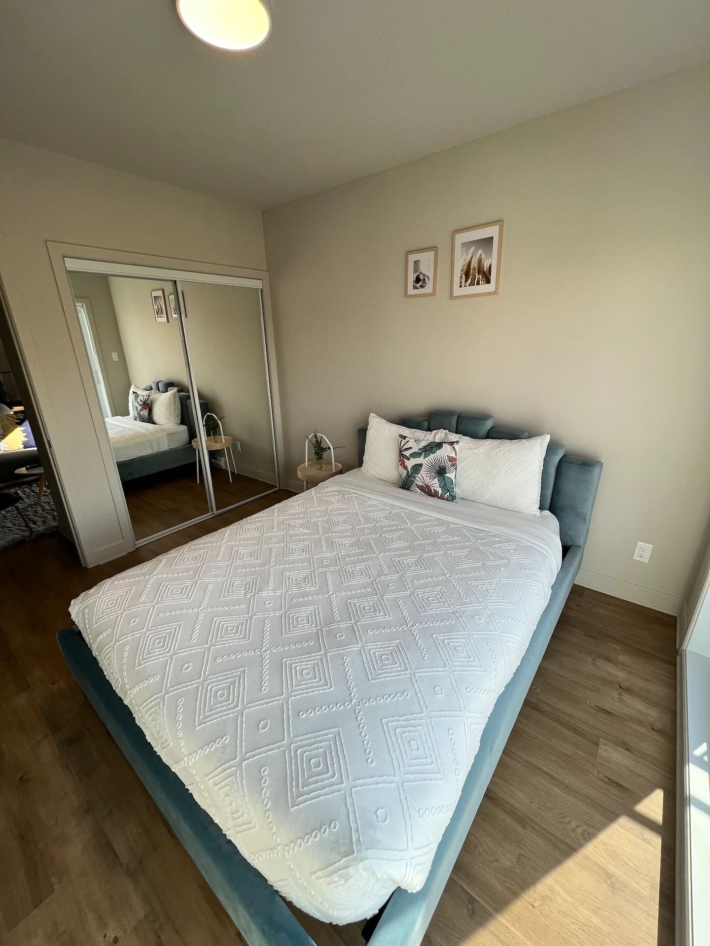 4 ½ - bedroom with large mirrored closet